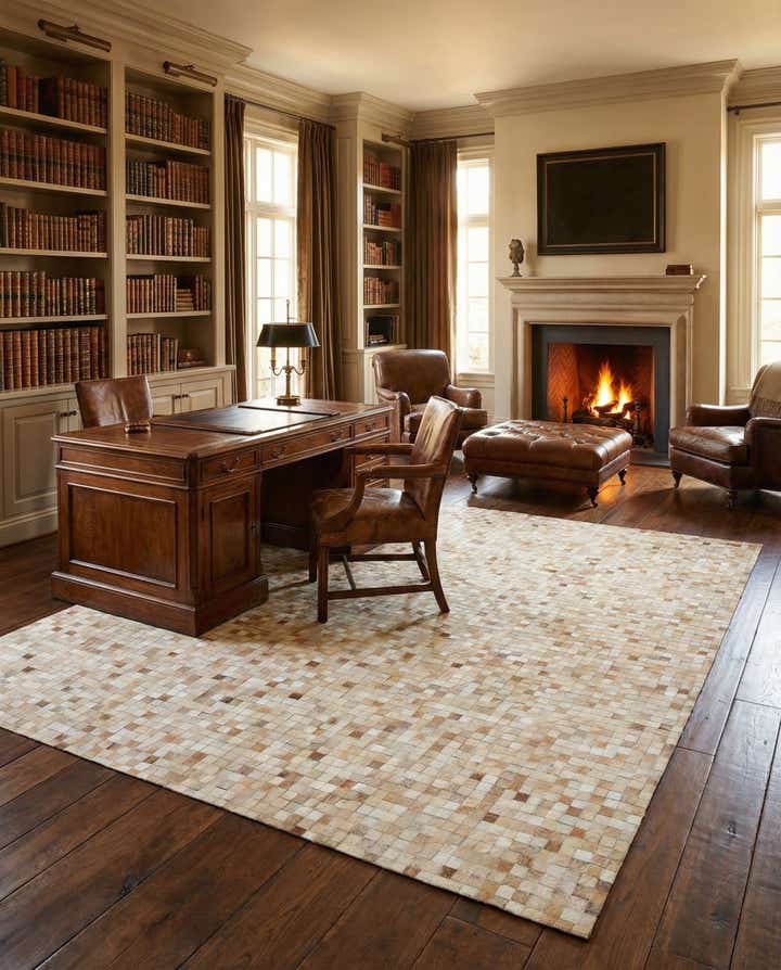 8' 1 x 10' 1 Cowhide - Patchwork Rug