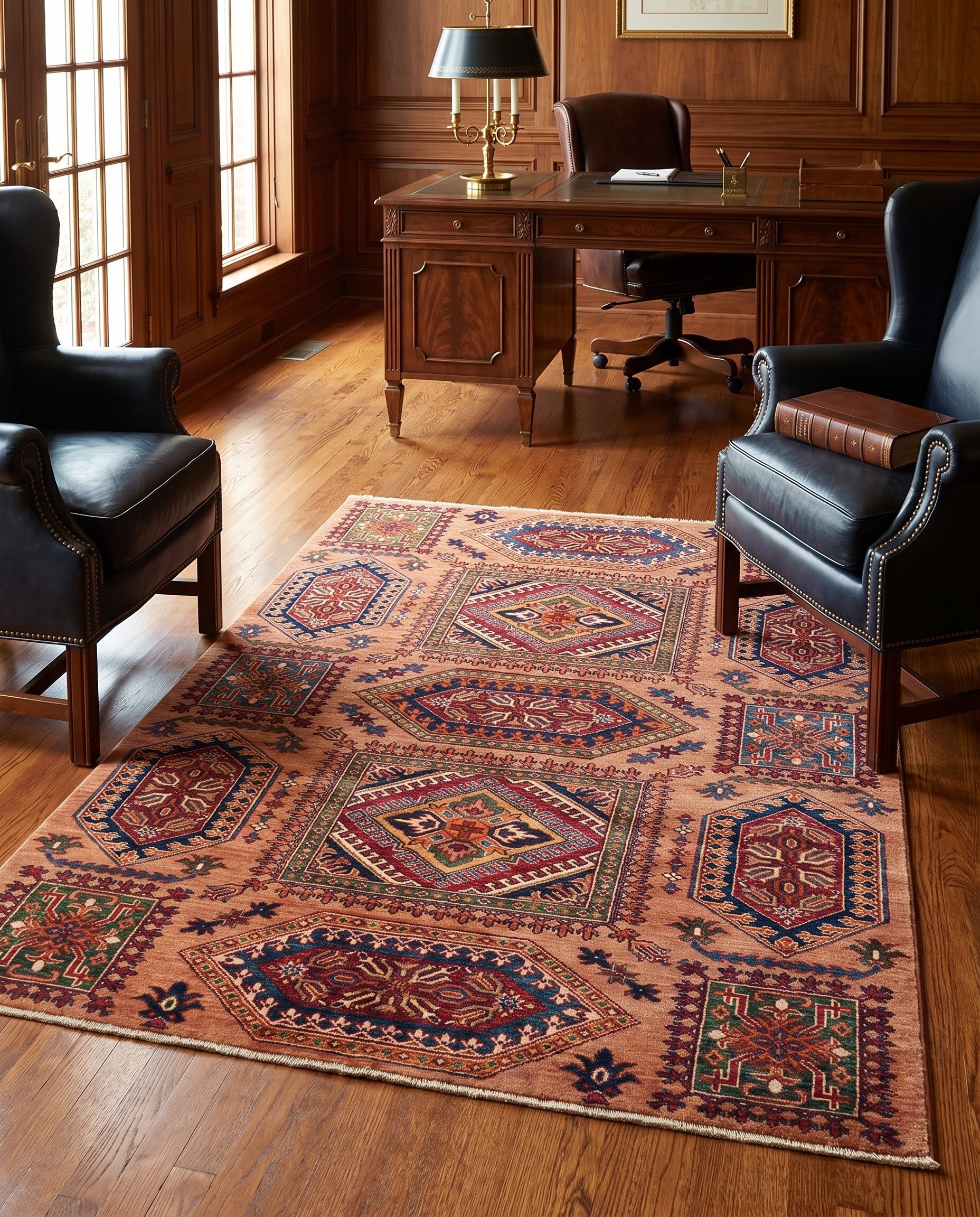5' x 6' 5 Hand Knotted Kazak Rug