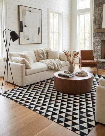 5' 1 x 8' 2 Cowhide Stocks Rug