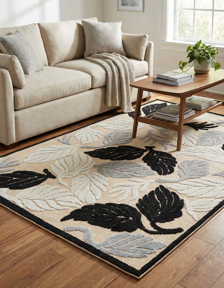 Detail image of 5' 3 x 7' 7  Washable  Indoor / Outdoor Rug