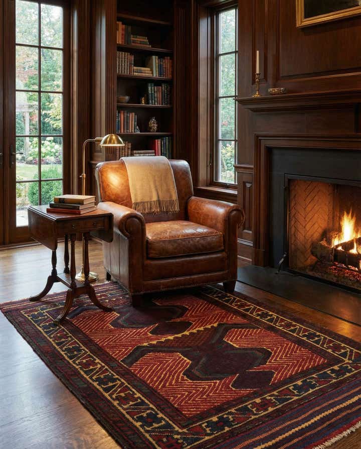 2' 10 x 4' 6 Hand Knotted Sumak Wool Rug