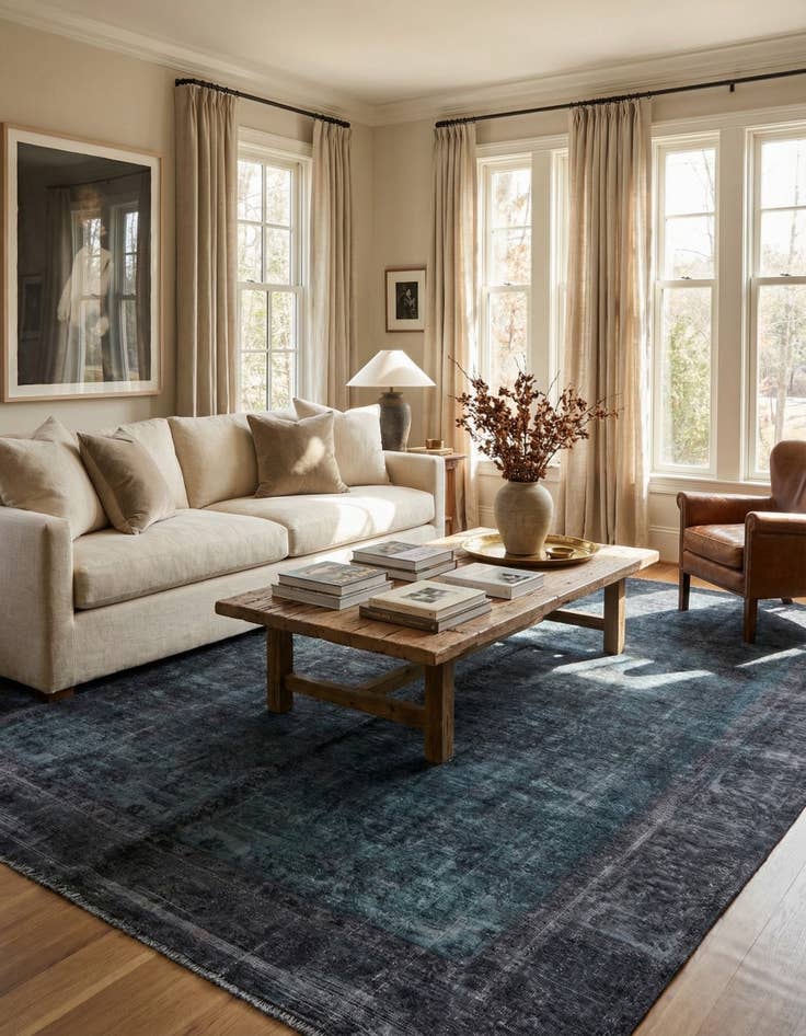 Detail image of 9' 6 x 11' 8  Hand Knotted Ultra Vintage Persian Wool Rug