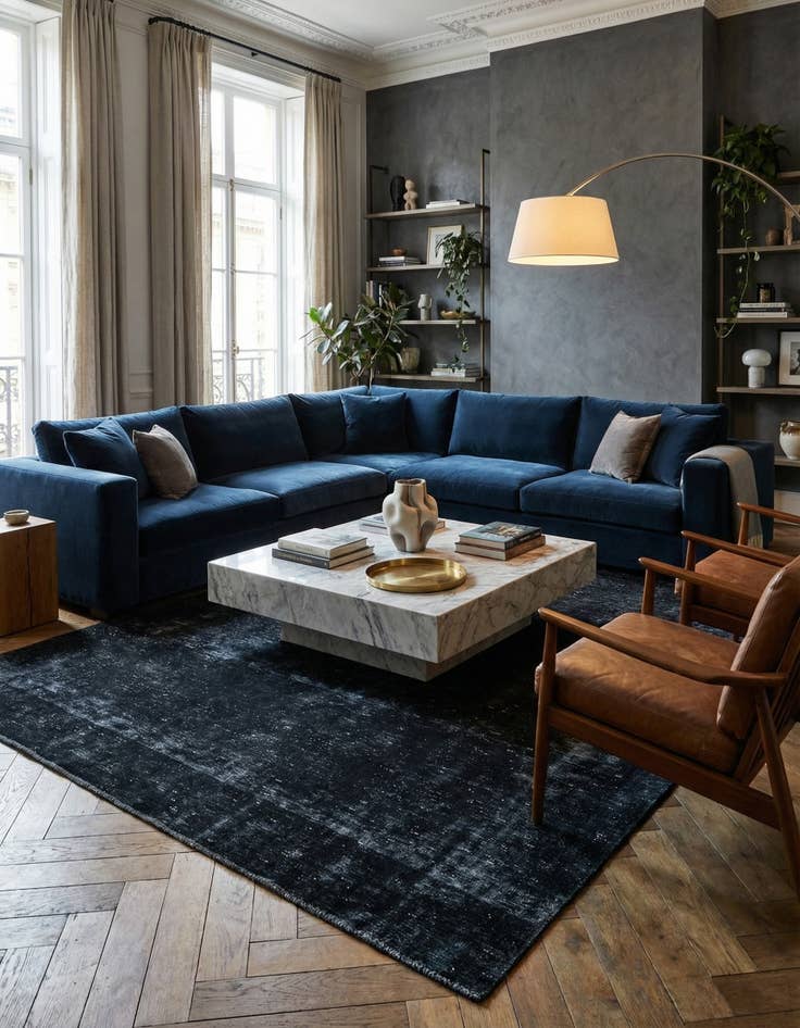 Detail image of 5' 7 x 9' 6  Hand Knotted Ultra Vintage Persian Wool Rug