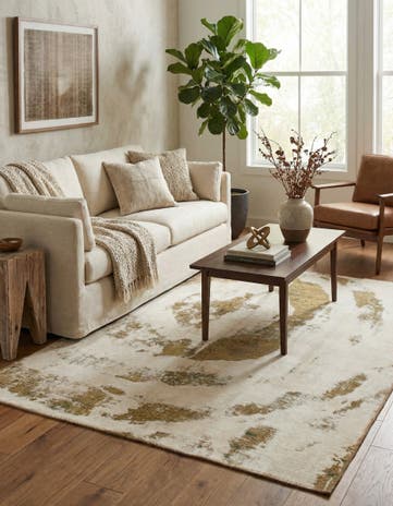 5' 6 x 7' 5 Hand Knotted Ultra Vintage Persian Wool Rug