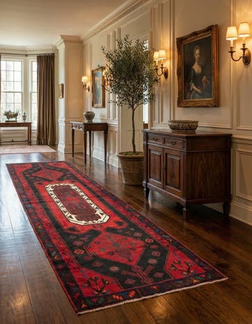 4' 2 x 14' 1 Hamedan Runner Rug