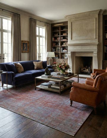 9' 8 x 13' Vintage Royal Wool Rug