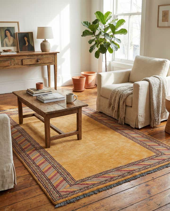 3' 3 x 5' Hand Knotted Kashkuli Gabbeh Oriental Wool Rug