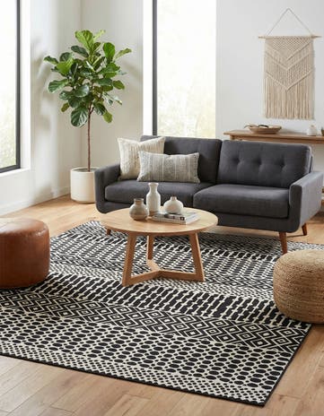 Black and White Milano Rug