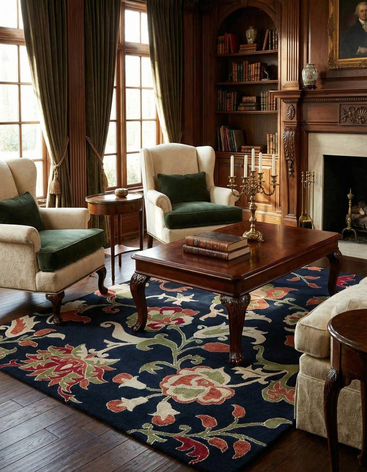 Detail image of 8' 1 x 10' 1 Agra Rug