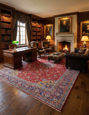 8' x 11' 3 Sarouk Rug