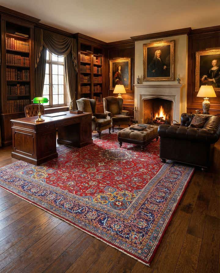 8' x 11' 3 Sarouk Rug