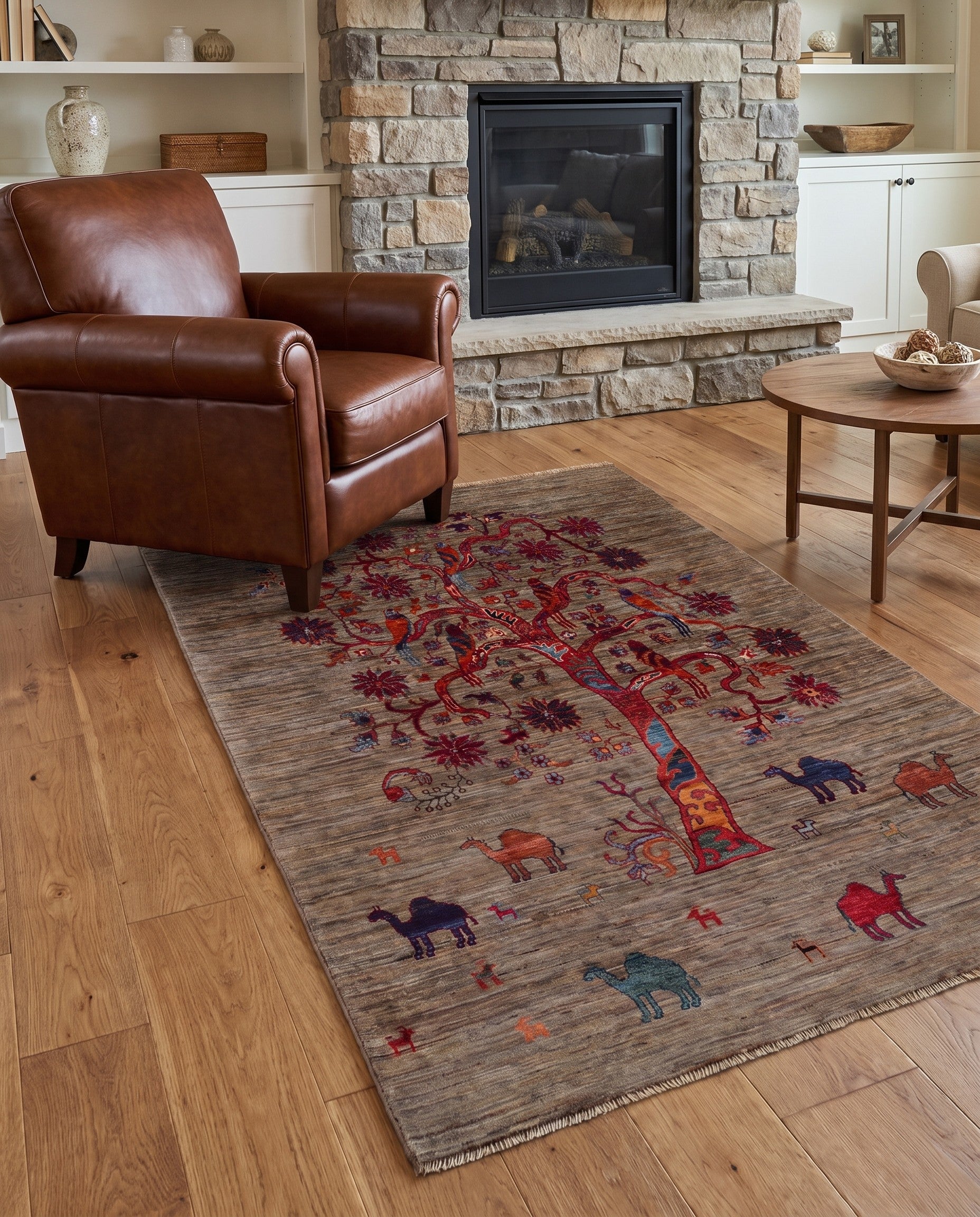 4' 1 x 6' Hand Knotted Ariana Ziegler Rug