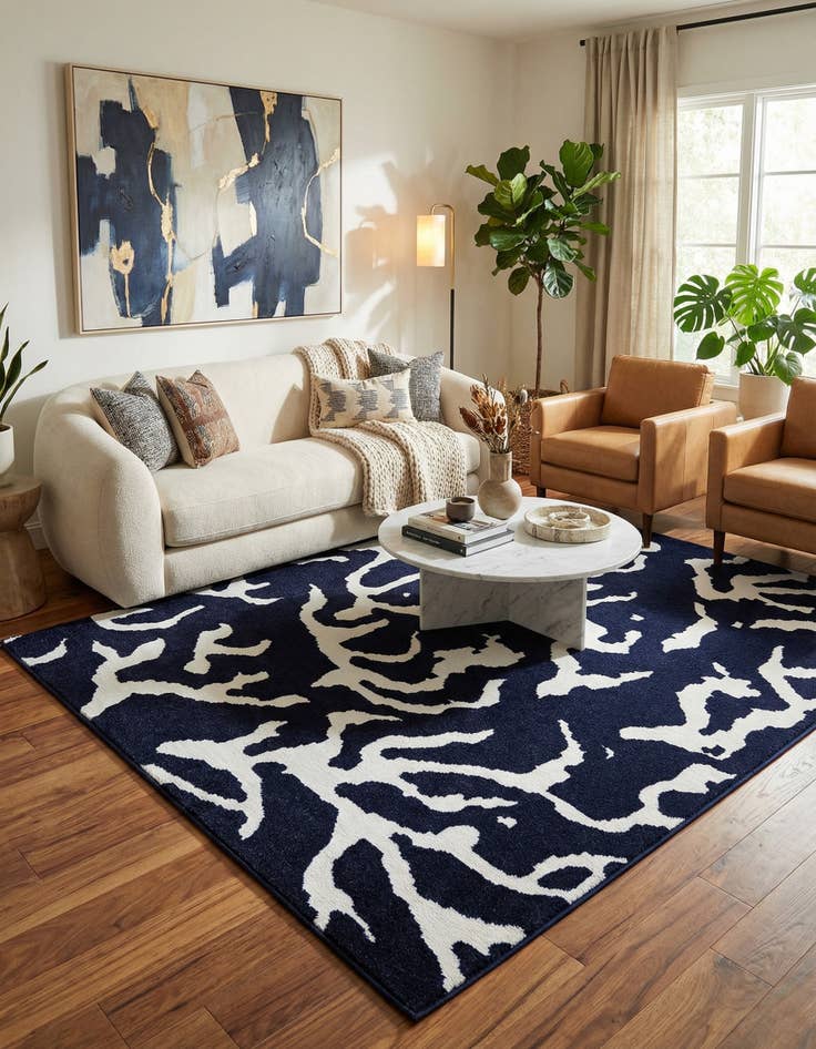 Detail image of  7' 10 x 10'  Washable Sabrina Soto Indoor / Outdoor Rug