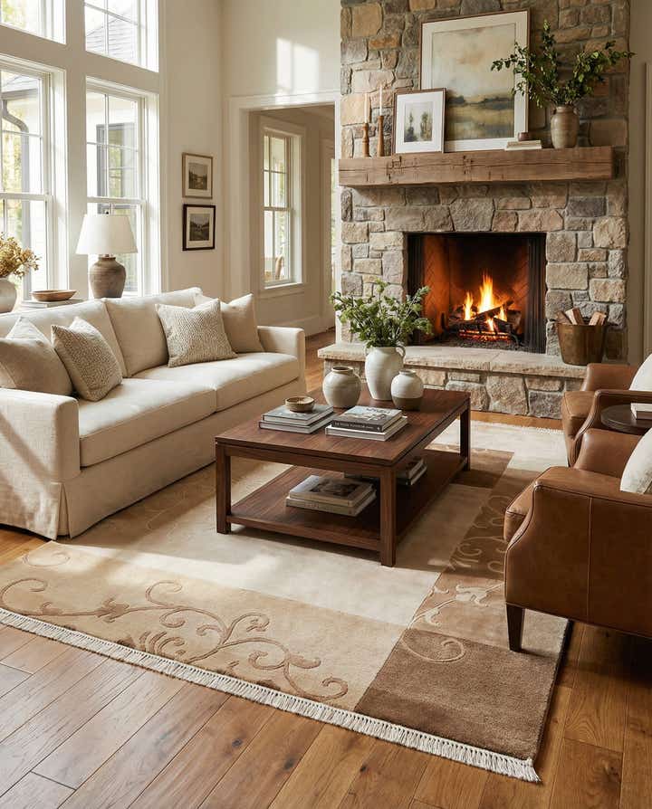 4' 7 x 6' 7 Darya Rug