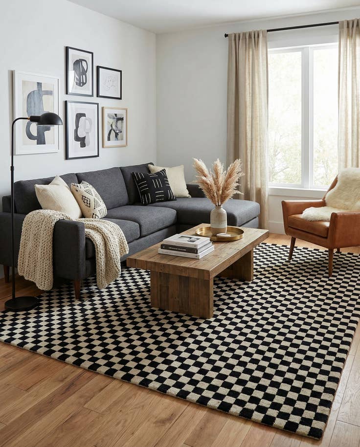 Detail image of 7' 10 x 10' Hand Tufted Wool Rug