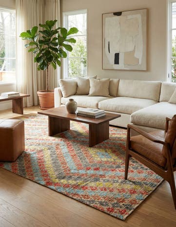 5' 6 x 8' 4 Hand Knotted Darya Wool Rug