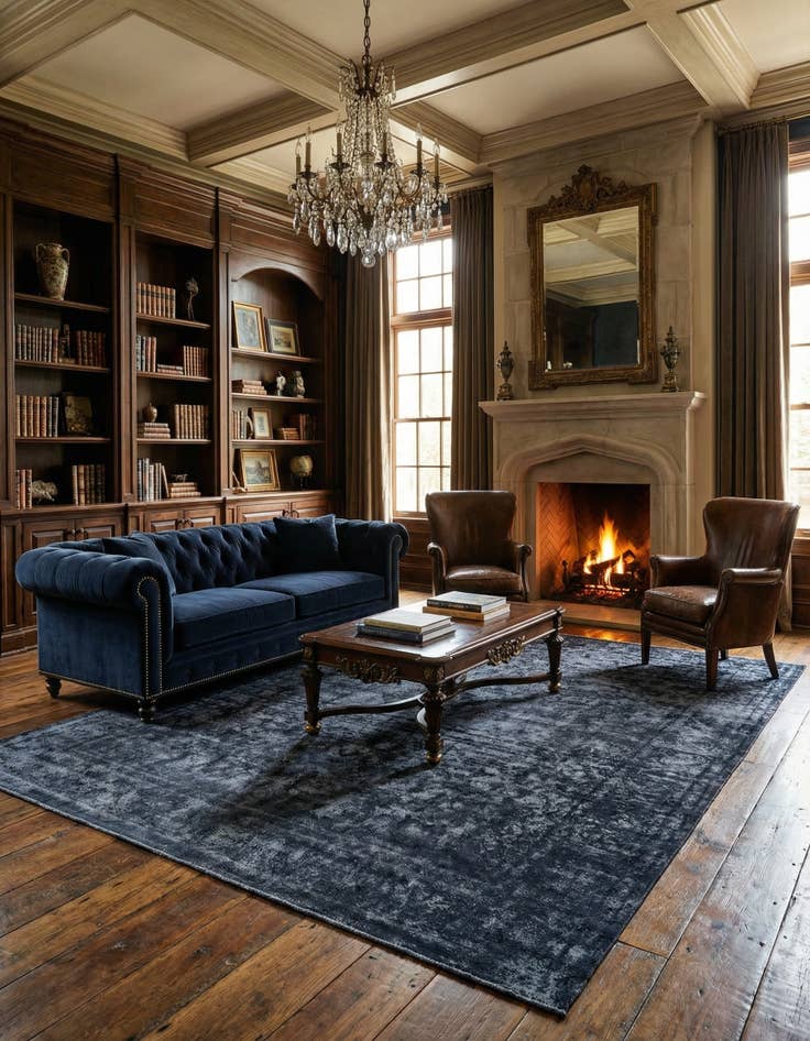 Detail image of 9' 10 x 12' 8 Vintage Royal Wool Rug