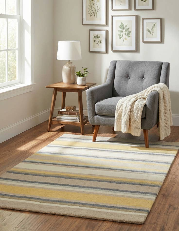 Detail image of 2' 8 x 4' 10 Luna Wool Rug