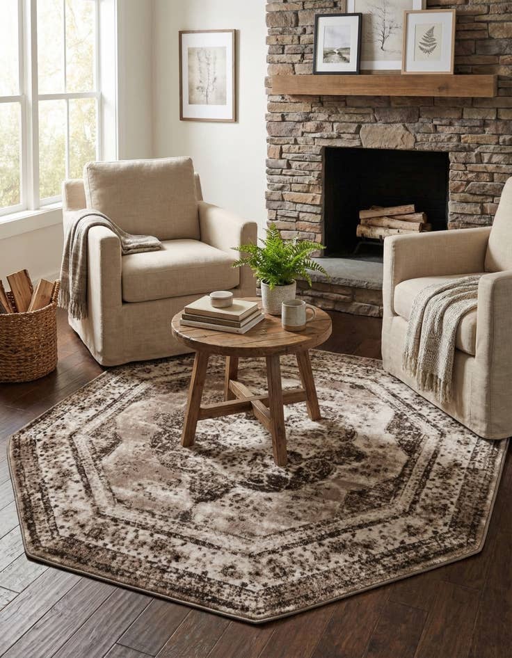 Detail image of  6' 1 x 6' 1 Monte Carlo Octagon Rug