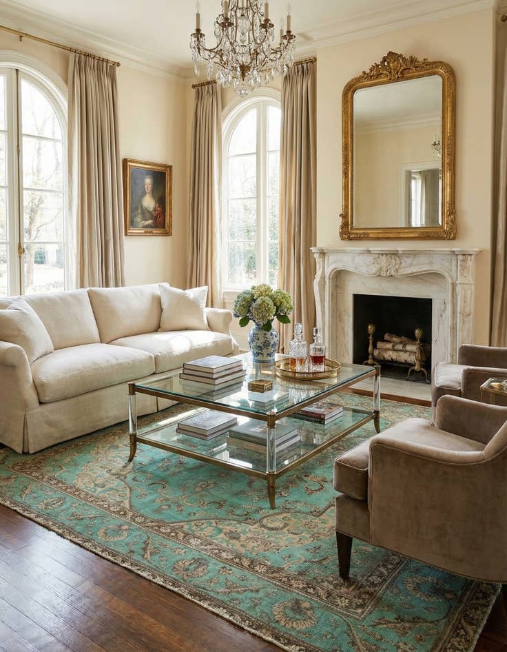 Detail image of 9' 9 x 12' 8  Hand Knotted Vintage Royal Persian Wool Rug