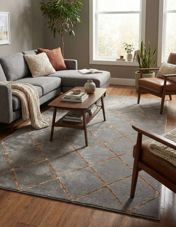 Detail image of 5' 3 x 8' Vogue Geo Rug