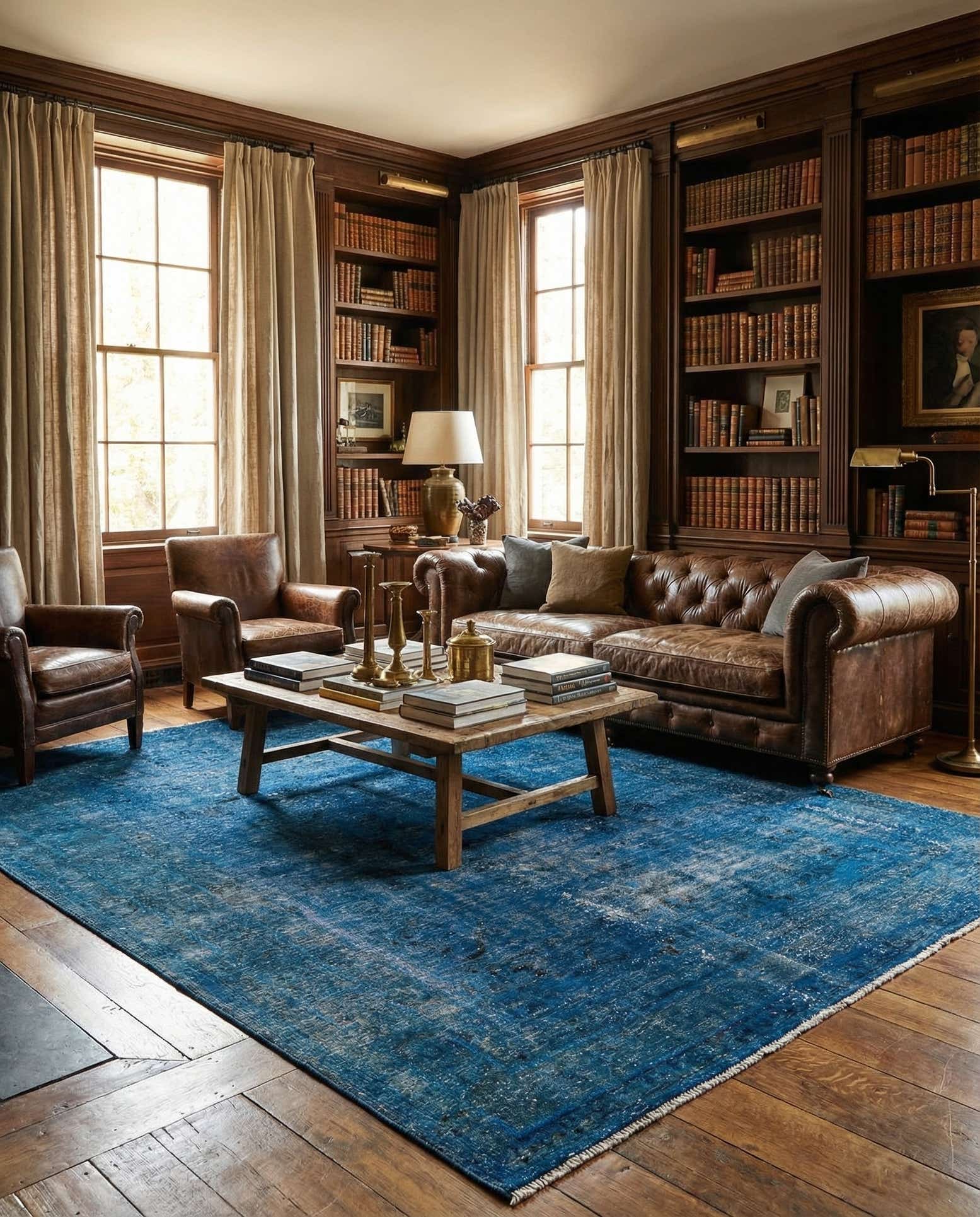6' 2 x 9' 5 Hand Knotted Ultra Vintage Persian Wool Rug