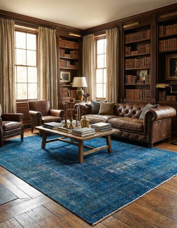 6' 2 x 9' 5 Hand Knotted Ultra Vintage Persian Wool Rug