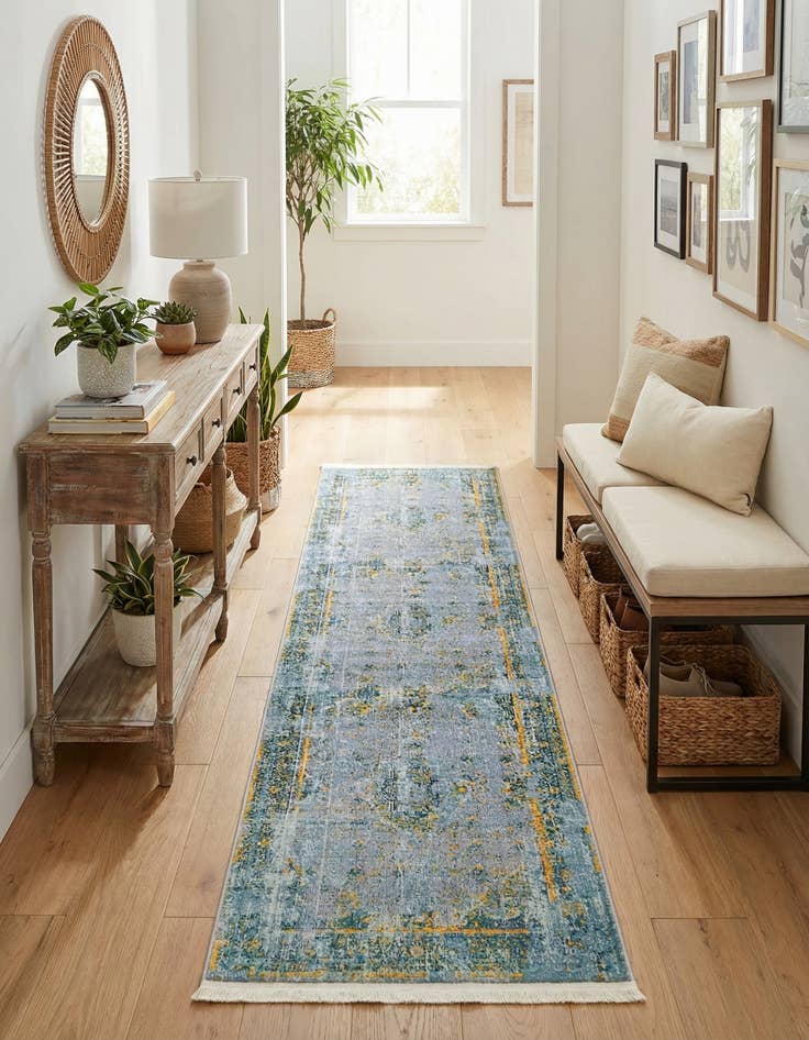 Detail image of  2' 7 x 10' Santiago Runner Rug