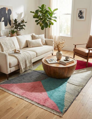 5' 2 x 8' 4 Hand Knotted Moroccan Wool Rug