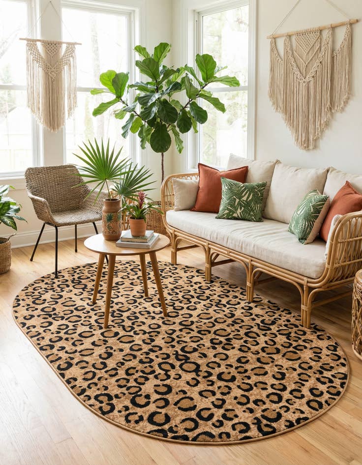 Detail image of 5' 3 x 8' Safari Oval Rug