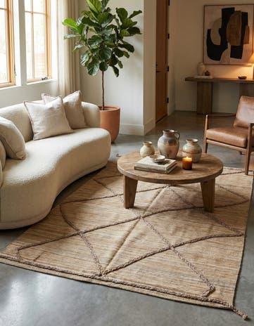 4' 2 x 6' 4 Hand Woven Kilim Modern Wool Rug