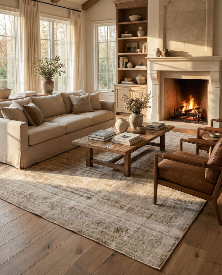 9' 5 x 12' 9 Hand Knotted Ultra Vintage Wool Rug