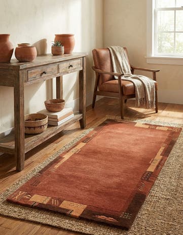 2' 4 x 4' 6 Hand Knotted Nepal Wool Rug