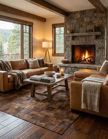 5' x 8' Cowhide Rug