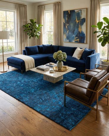  5' 8 x 9' 1  Hand Knotted Darya Rug