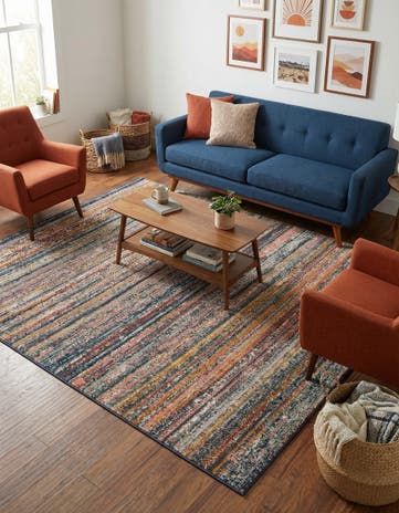 Gemstone Square Rug