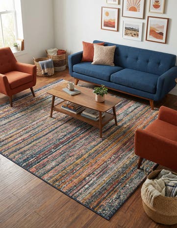 Gemstone Square Rug