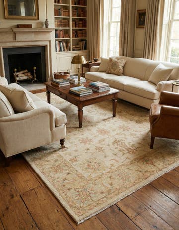 5' 8 x 7' 10 Hand Knotted Peshawar Ziegler Rug
