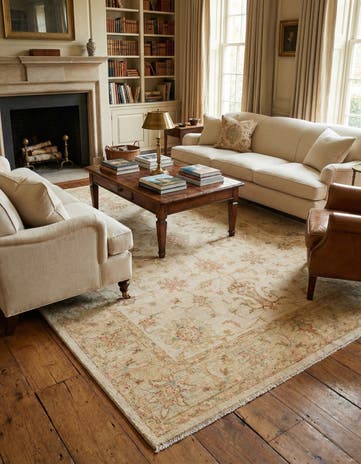 5' 8 x 7' 10 Hand Knotted Peshawar Ziegler Rug