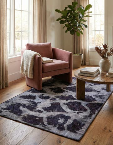4' x 6' Hand Knotted Ultra Vintage Persian Wool Rug