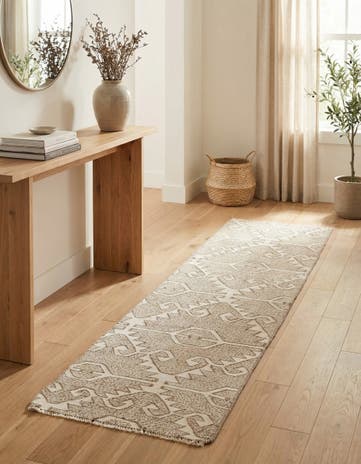 2' x 7' 5 Hand Woven Kilim Modern Wool Runner Rug