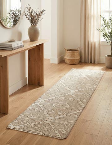 2' x 7' 5 Hand Woven Kilim Modern Wool Runner Rug