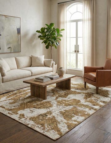5' 2 x 6' 7 Hand Knotted Ultra Vintage Persian Wool Rug