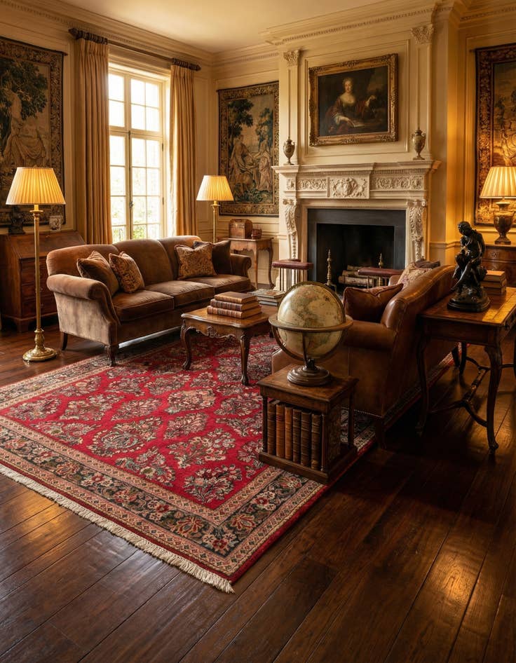 Detail image of  4' 1 x 6' 5 Sarouk Rug