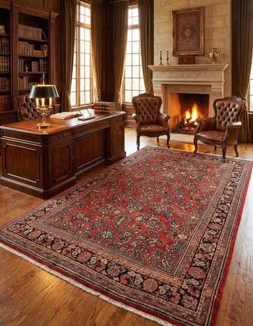6' 11 x 10' 4 Sarouk Rug