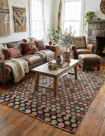 5' 3 x 8' 3 Hand Knotted Balouch Wool Rug
