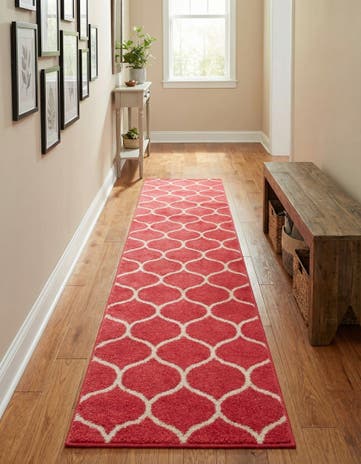 2' x 13' Lattice Frieze Runner Rug
