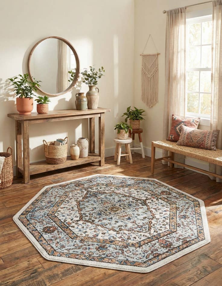 Detail image of 4' x 4' Nyla Octagon Rug