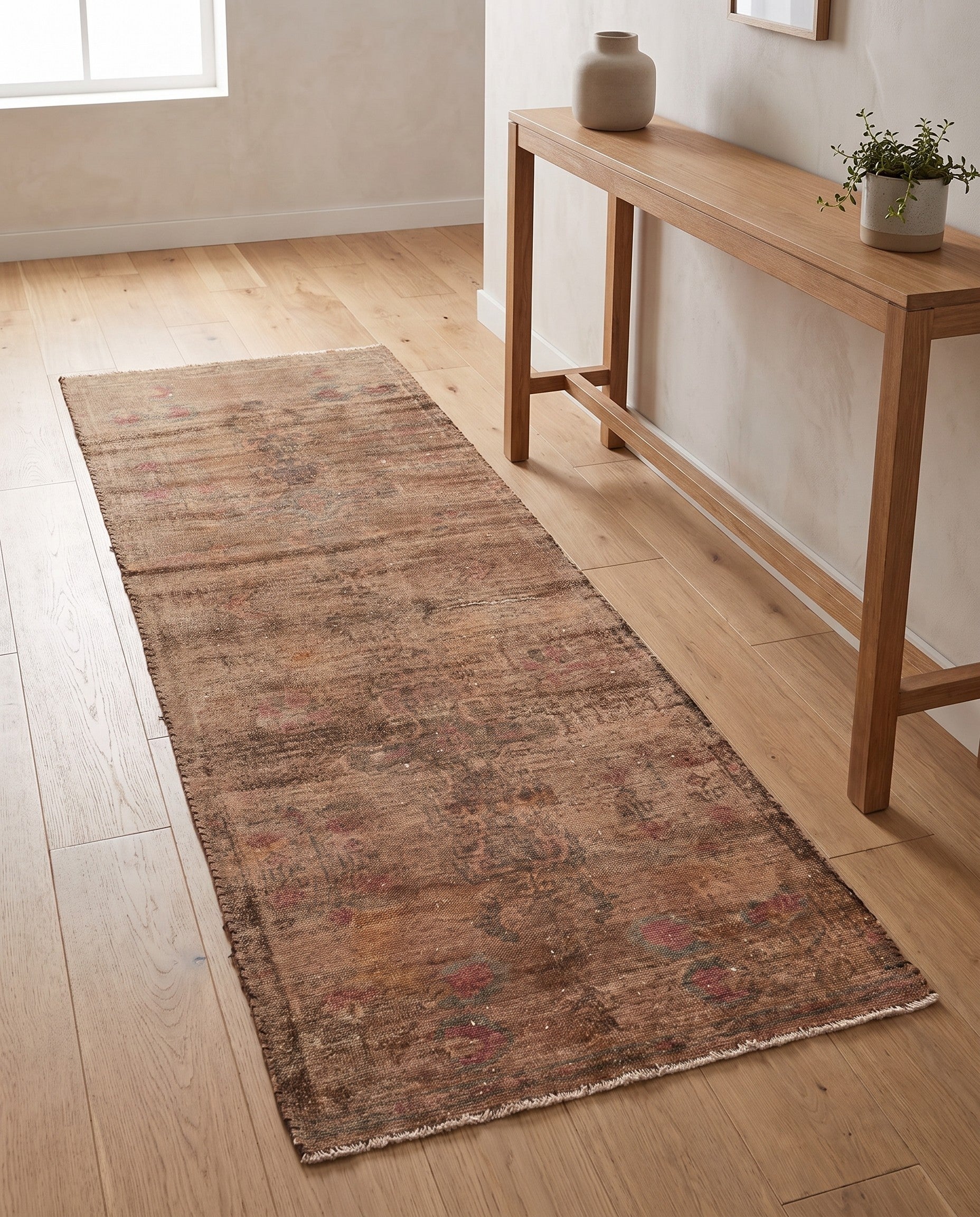 3' x 6' 8 Hand Knotted Ultra Vintage Persian Wool Runner Rug