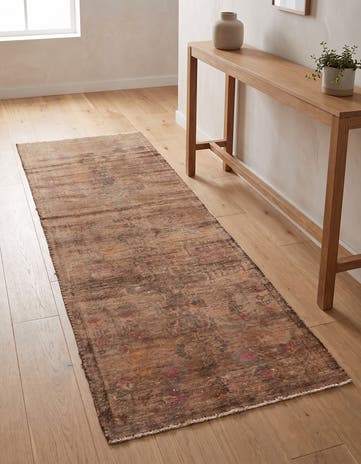 3' x 6' 8 Hand Knotted Ultra Vintage Persian Wool Runner Rug